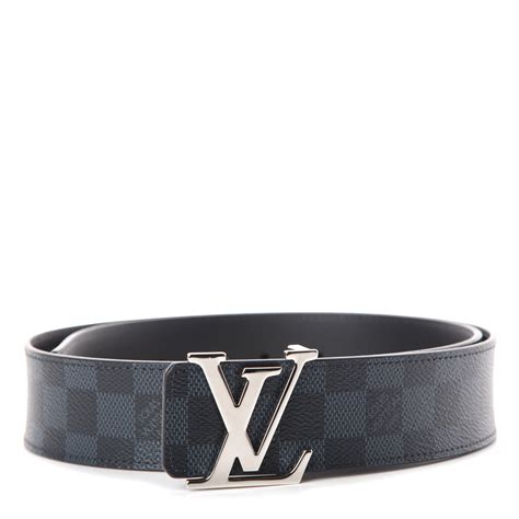 louis vuitton damier cobalt belt|Louis Vuitton snakeskin belt.